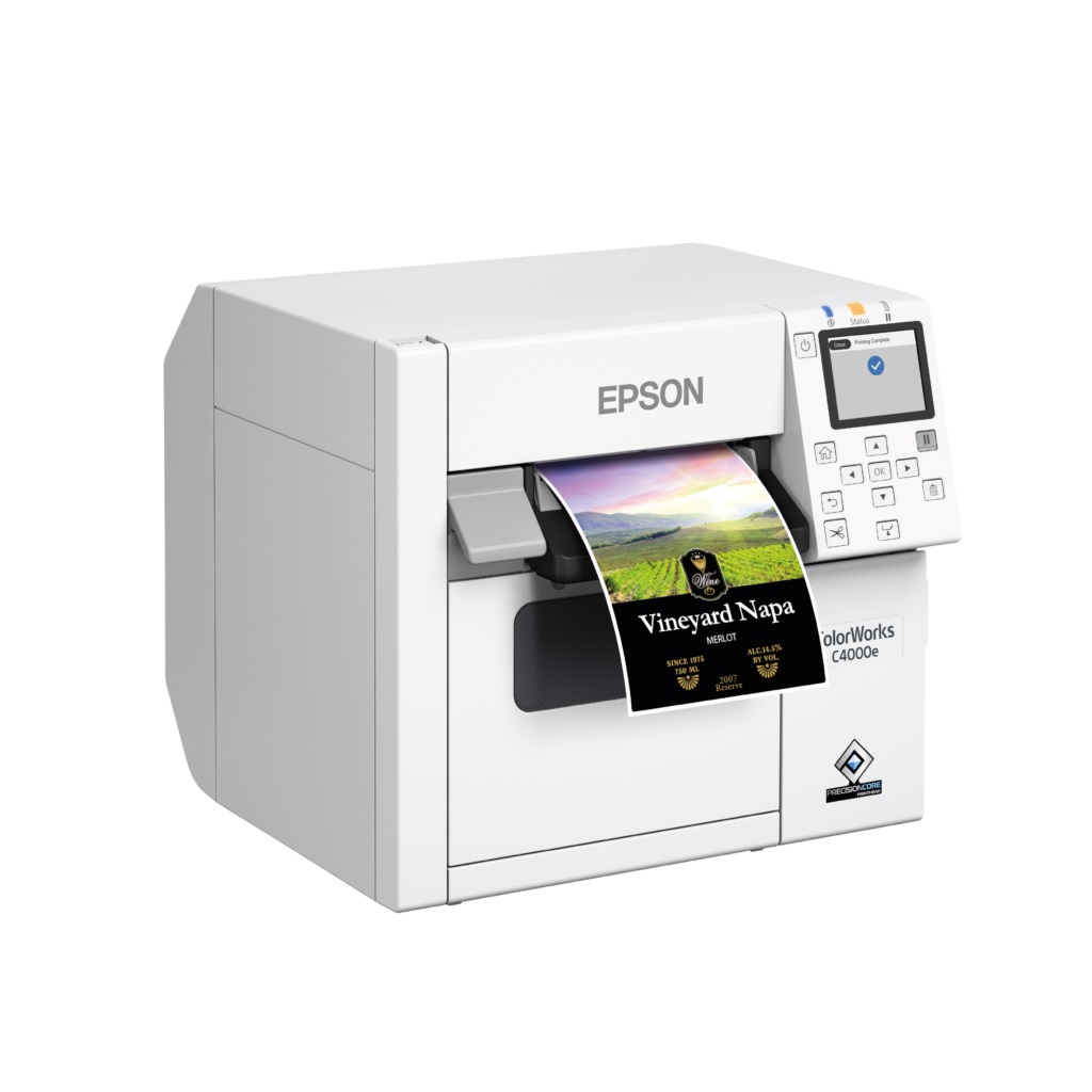 Полноцветный настольный принтер для печати этикеток Epson ColorWorks CW-C4000e Полноцветный настольный принтер для печати этикеток Epson ColorWorks CW-C4000e